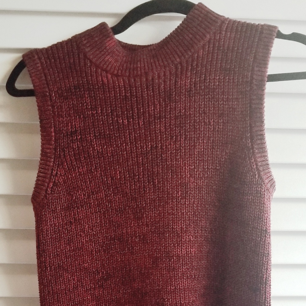 French connection sleeveless sweater dress sz 4